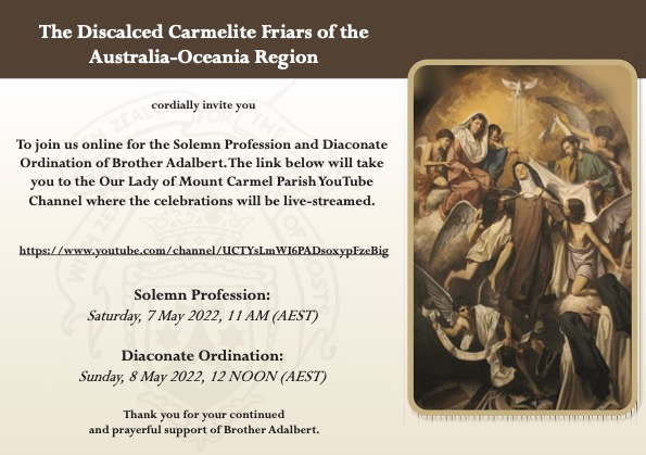 Br Adalbert Diaconate Ordination Online Invite